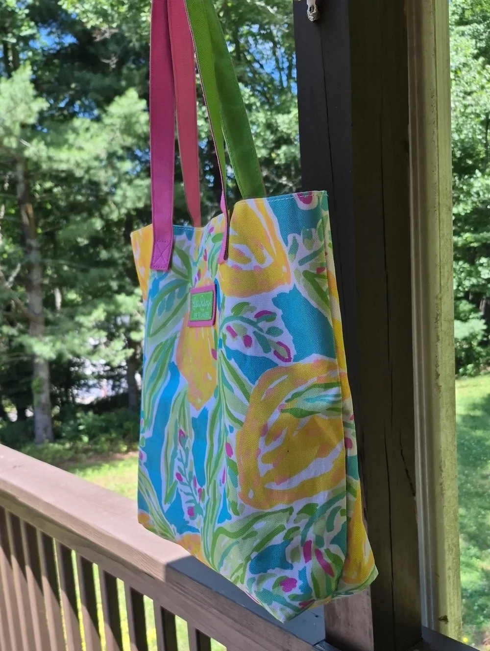 Lilly & Pulitzer Floral Pastels Tote Bag For Estee Lauder